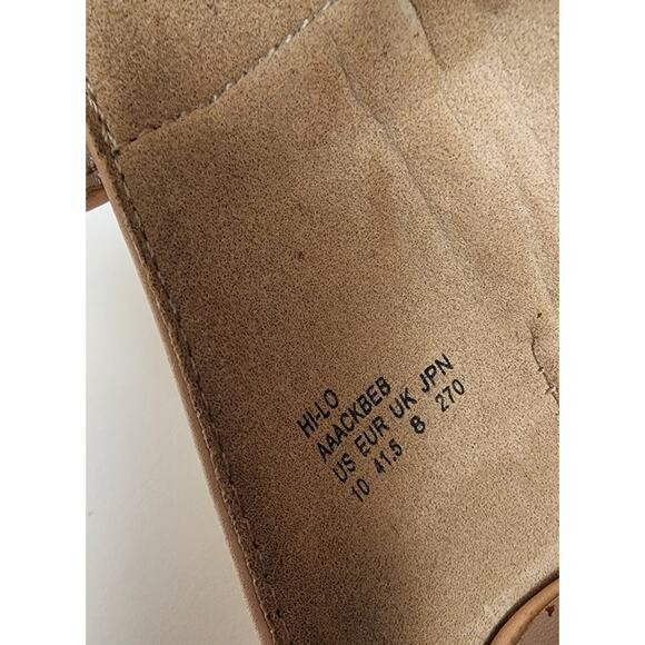 Dream Paris Women's Size 10 Nude Suede High-Heel Open-Toe Sling-Back Shoes - Picture 10 of 11